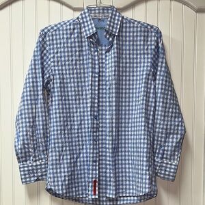 Visconti Gingham Check Textured Shirt S
